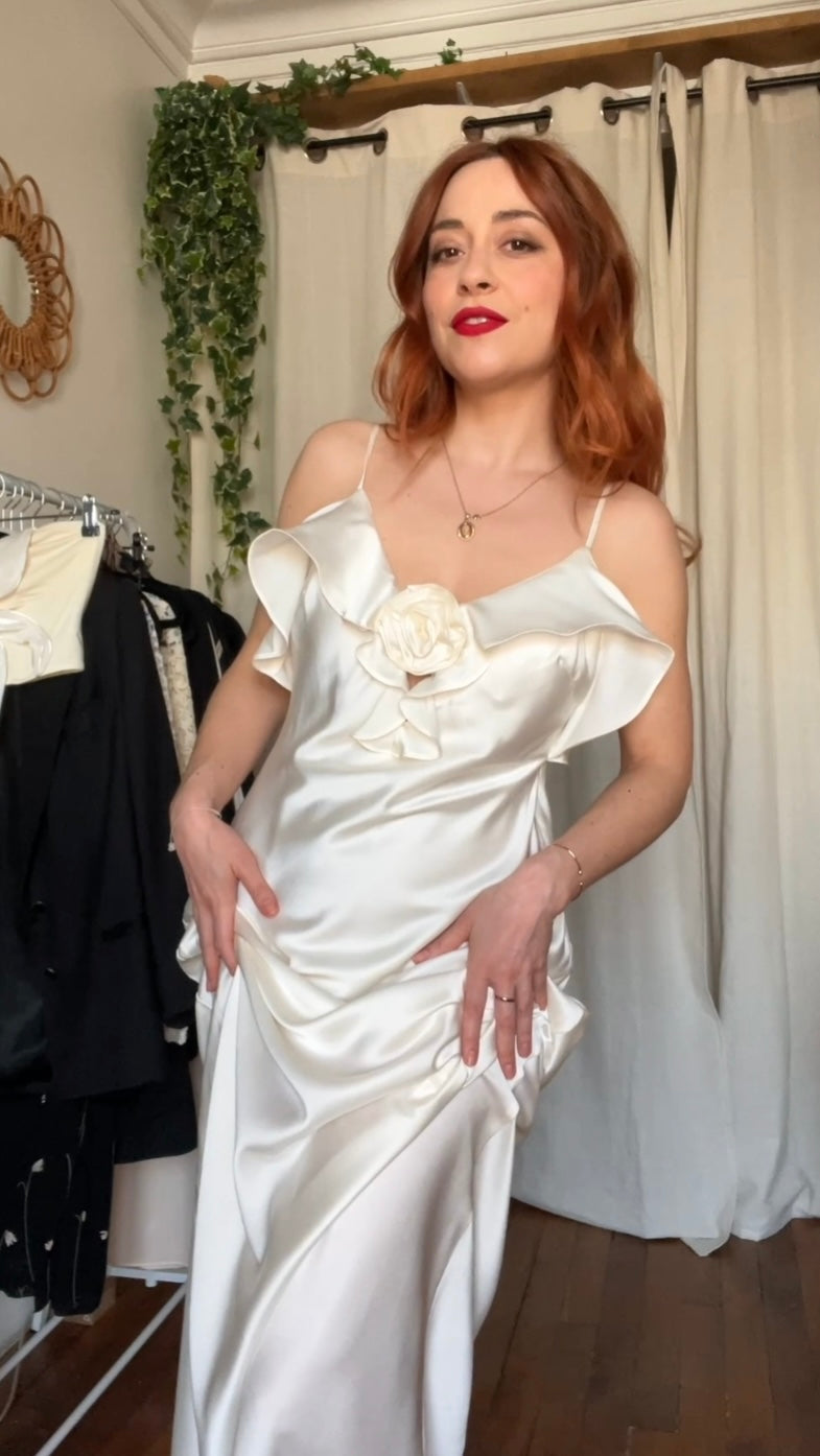 Robe longue satin - Taille 40/42