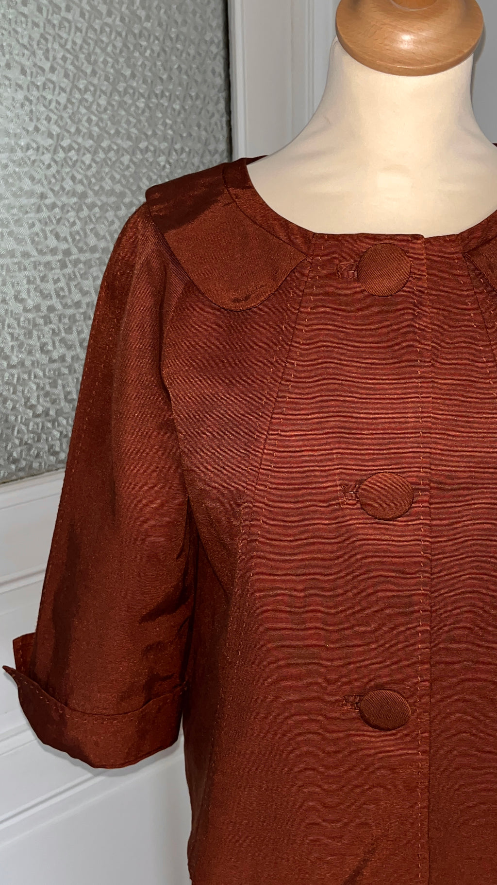 Veste courte châtaigne - Du 36 au 42