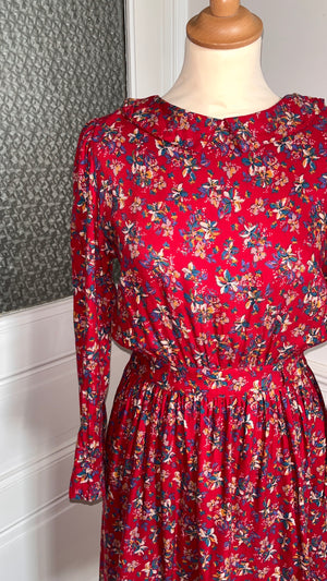 Robe à fleurs vintage . Taille 38